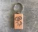 Wooden keychain with the zodiac sign "Aries"