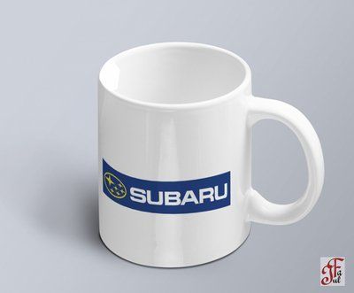 Чашка з принтом авто логотип Subaru 02010102018 фото