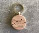 Round wooden keychain with the zodiac constellation "Virgo"