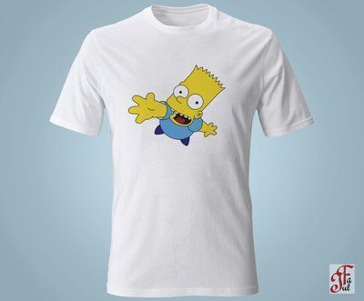Футболка жіноча з принтом SIMPSONS Барт Сімпсон радий вас бачити. 05020104021XS фото