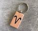 Wooden keychain with the zodiac symbol "Aries"