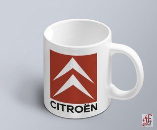 Чашка с принтом авто логотип Citroen 02010102033 фото