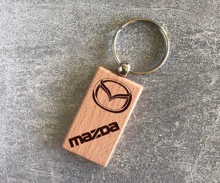 Дерев'яний брелок з логотипом Mazda (15010102007) 15010102007 фото