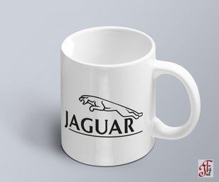 Чашка з принтом авто логотип Jaguar 02010102039 фото