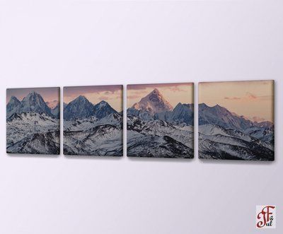 Друкована модульна картина Гори Quadro 140х35 см 1040101006 фото