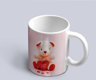 Чашка з принтом "Медвежа з серцем I Love YOU" 02010115024 фото