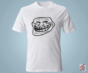 Футболка з принтом Troll face. 05010107005L фото