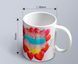 A mug with the print "To my beloved Larisa"
