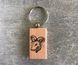 Wooden keychain with the image of the zodiac sign "Capricorn"