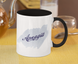 Cup with print of the name Arkady white + black