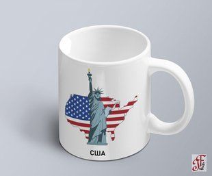 Чашка с графическим принтом достопримечательности США 02010112002 фото