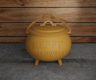 Малий горщик лепрекона &laquo;Happy Halloween&raquo; з кришкою (12010100105) 12010100105 фото