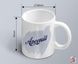 A mug with a print of the name Arseniy